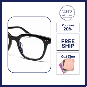 Gọng kính cận mắt vuông nam nữ chất liệu nhựa dẻo cao cấp phụ kiện thời trang sành điệu
